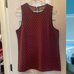 Mud Pie Burgundy Tank Top Blouse